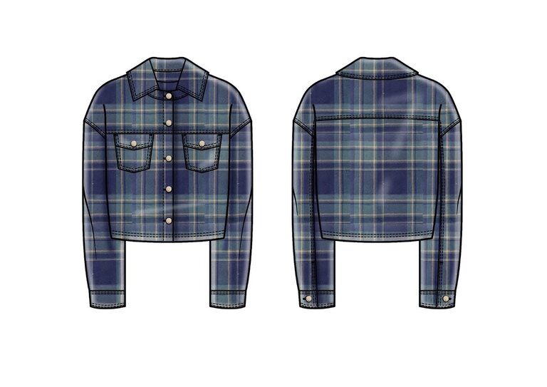 Guess J6YH03 W2644 Tartan Ls shirt varsity check