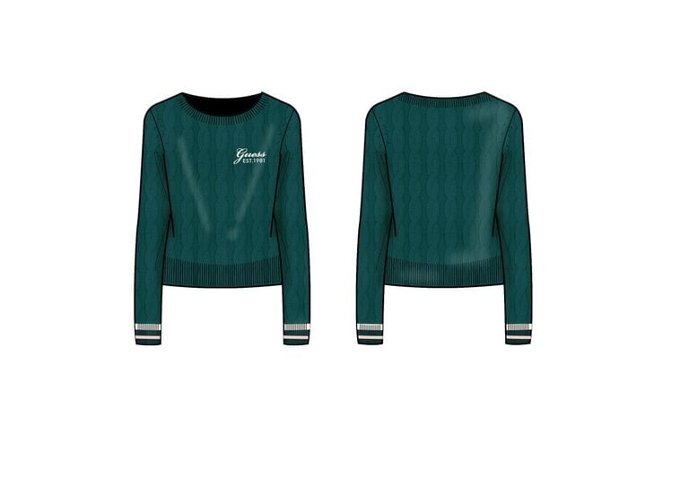 Guess J6YR06 Z0836 Ls sweater Green tree