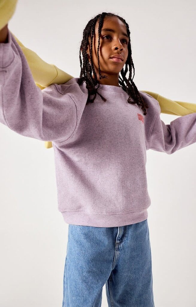American Vintage KEVO03EH26 Sweat mi-long ml col rond dragee surteint