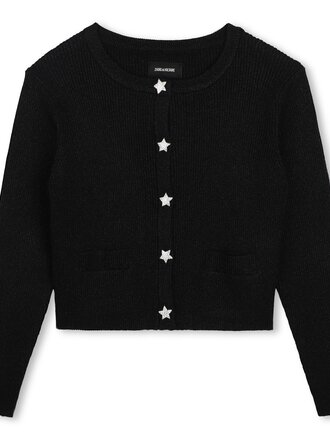 Zadig & Voltaire X60813 Wollen vest zwart