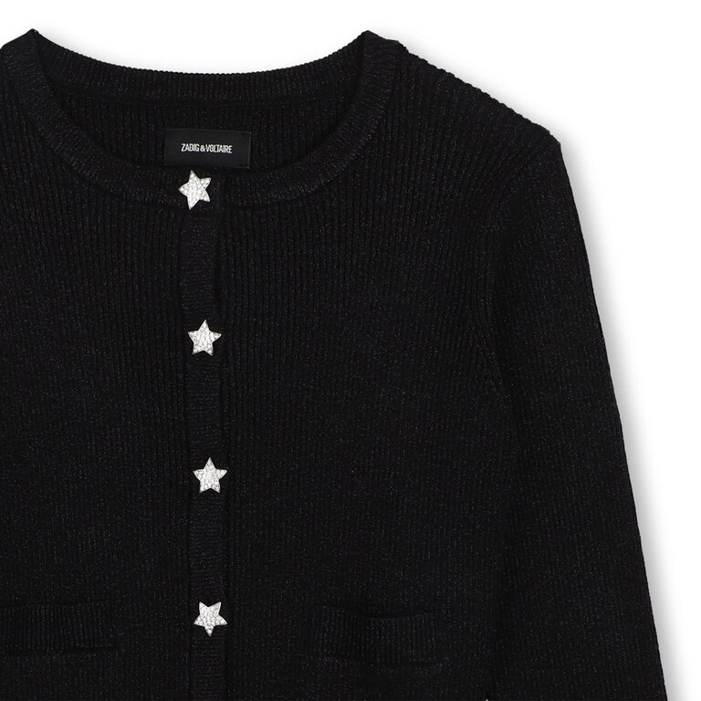 Zadig & Voltaire X60813 Wollen vest zwart