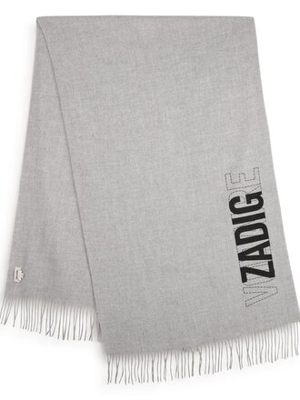 Zadig & Voltaire X60877 Sjaal Spikkelgrijs