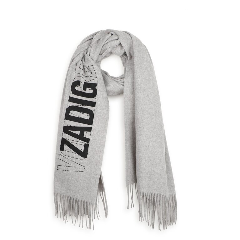 Zadig & Voltaire X60877 Sjaal Spikkelgrijs