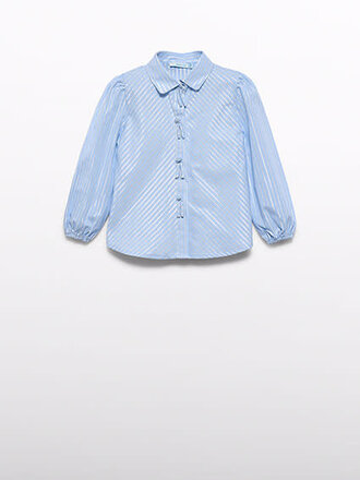 Abel & Lula 5618 Striped lurex blouse 004 Sky