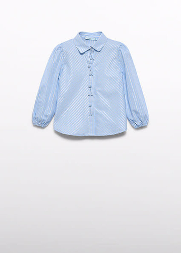 Abel & Lula 5618 Striped lurex blouse 004 Sky