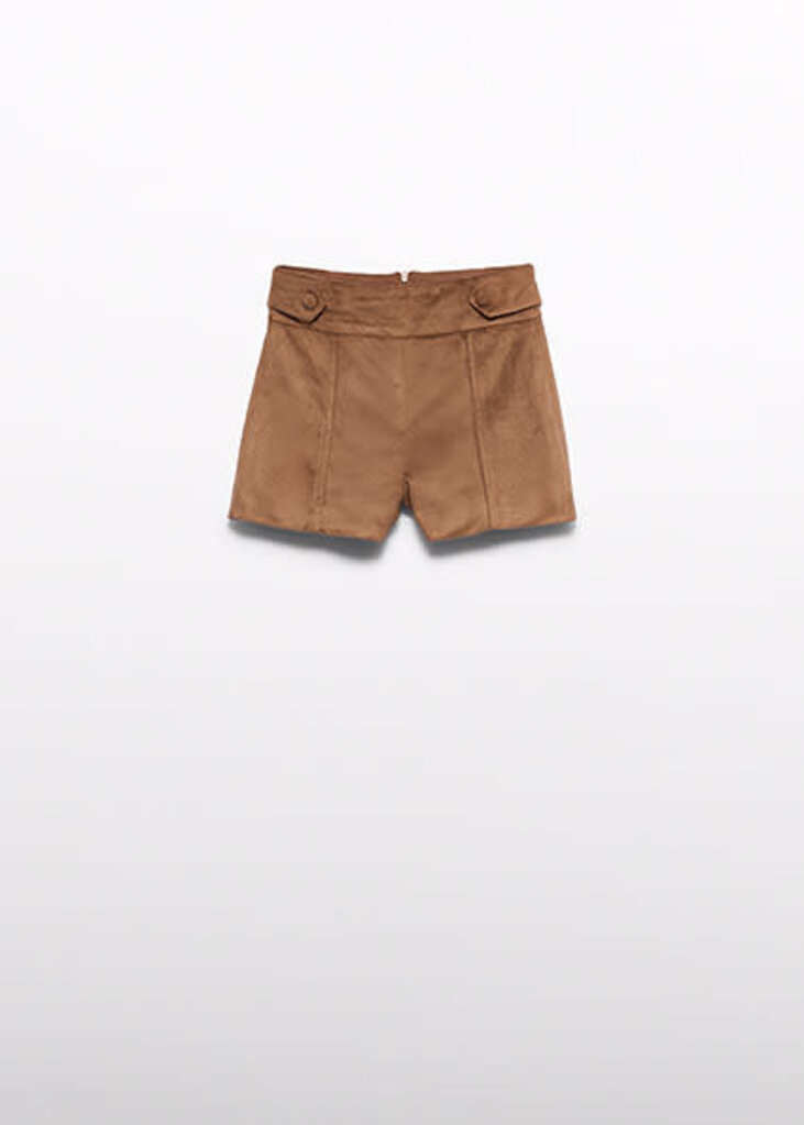 Abel & Lula 5741 Faux suede shorts 005 Toffee