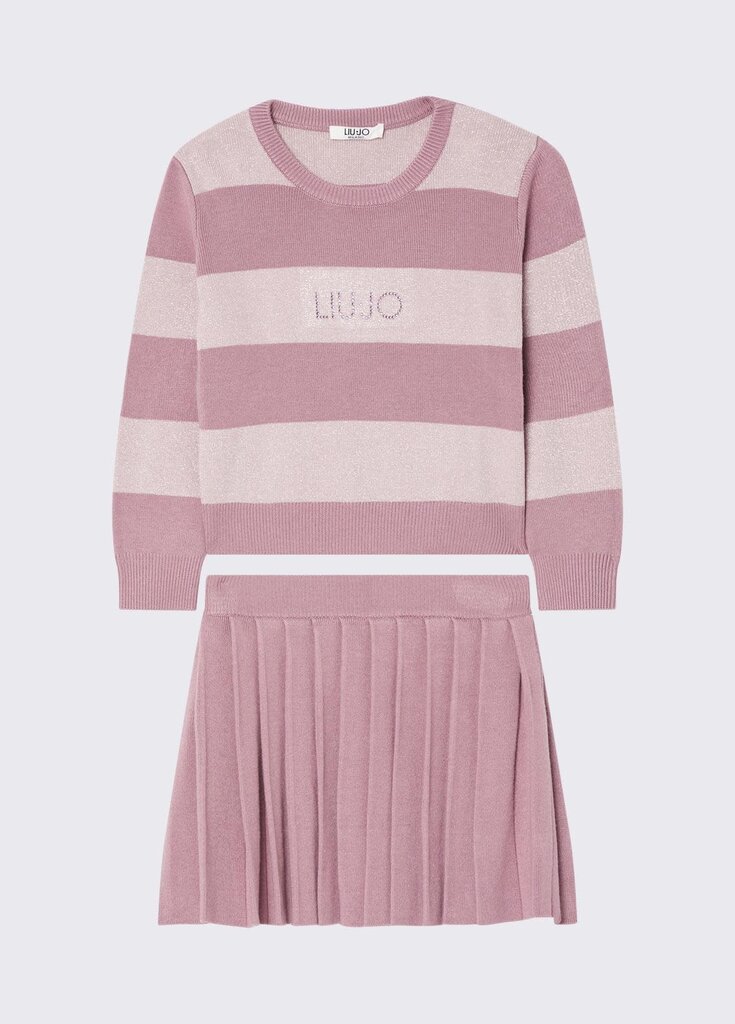 Liu Jo KF6056 MS49I Maglia+gonna DDX07 light lilac