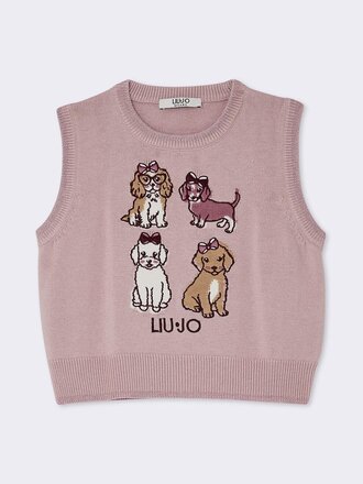 Liu Jo KF6058 MA07E Maglia L9396 lilac/puppy