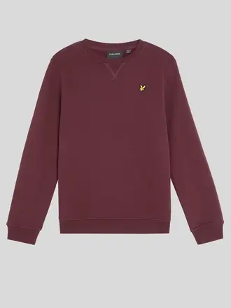 Lyle & Scott MLB2000VB Brush back crew neck Z562 burgundy