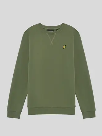 Lyle & Scott MLB2000VBT Brush back crew neck X864 olive