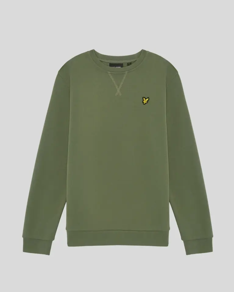 Lyle & Scott MLB2000VBT Brush back crew neck X864 olive