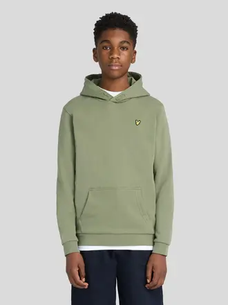 Lyle & Scott MLB2001VBT Brush back hoodie X864 olive