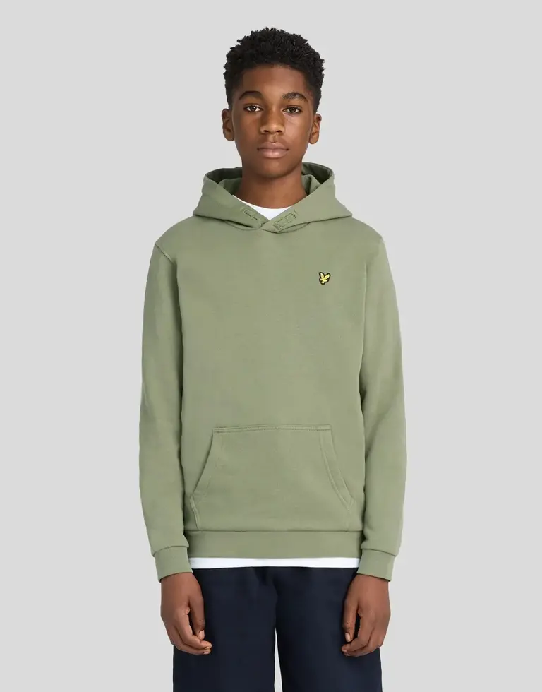 Lyle & Scott MLB2001VBT Brush back hoodie X864 olive