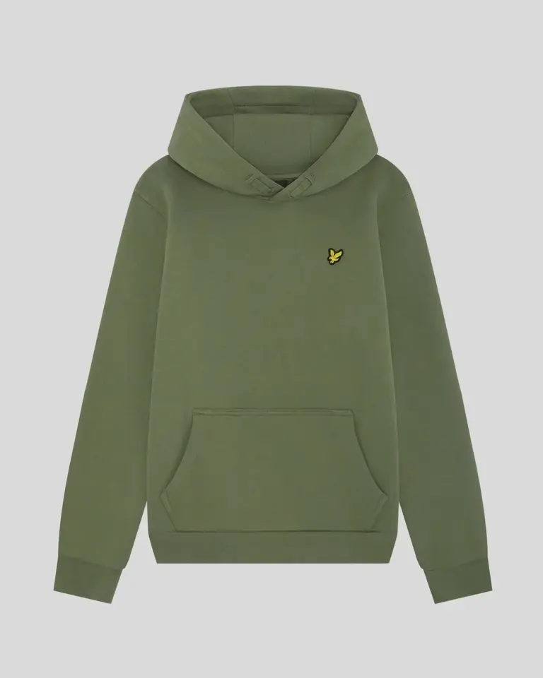 Lyle & Scott MLB2001VBT Brush back hoodie X864 olive