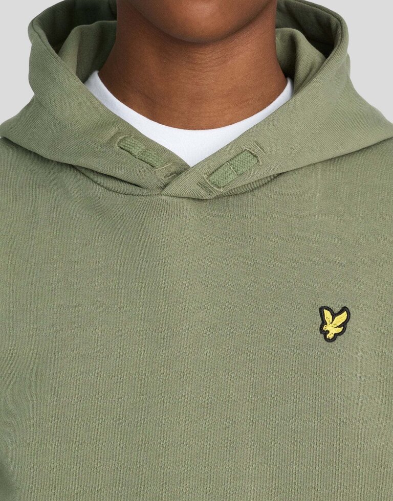 Lyle & Scott MLB2001VBT Brush back hoodie X864 olive