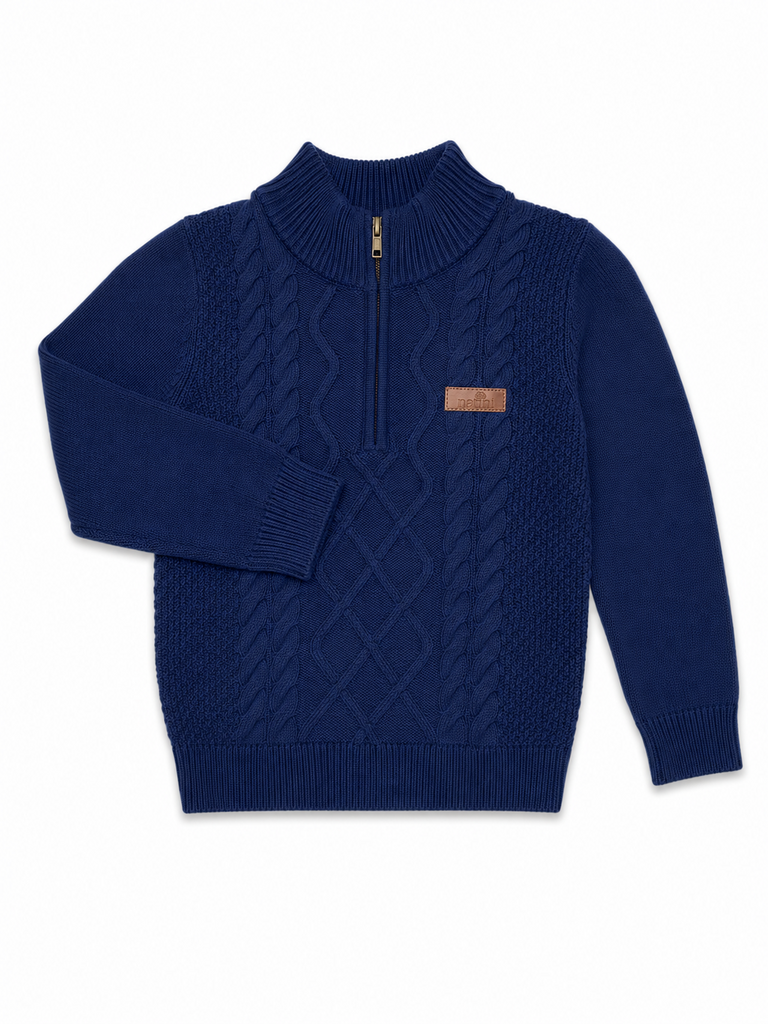 Natini 1420-14503-0045 Pull Zipper Theo Dark Blue