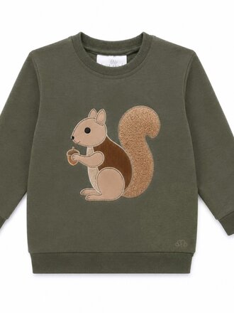 Natini 1400-14413-0060 Sweater Squirrel Green