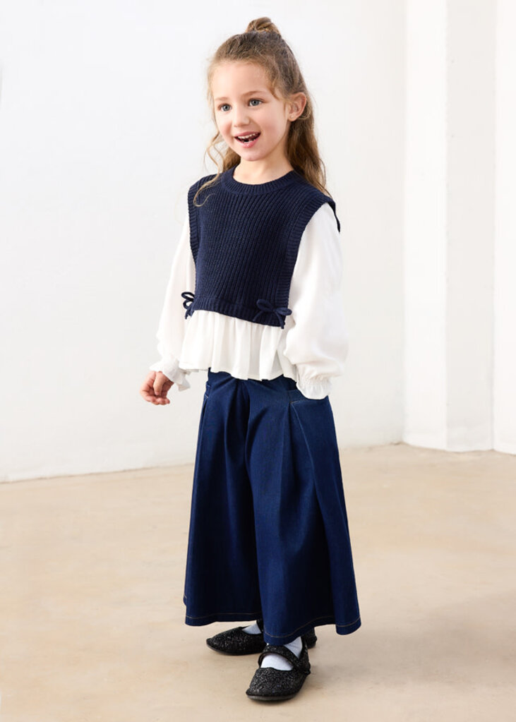 Mayoral 4036 Color-block vest top 024 navy