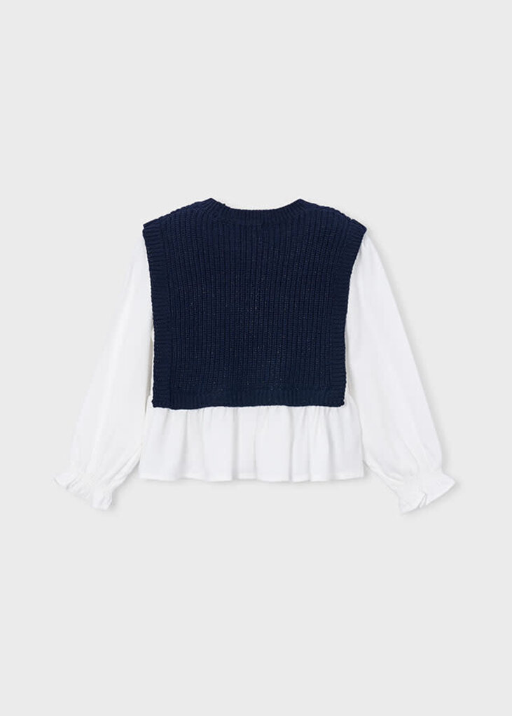 Mayoral 4036 Color-block vest top 024 navy