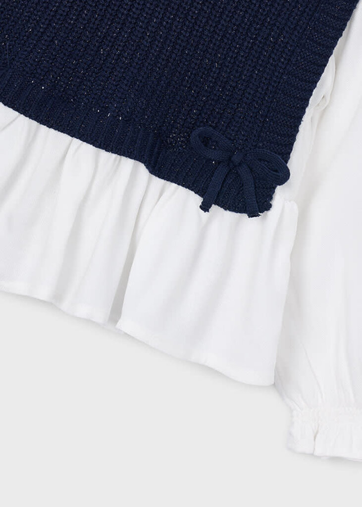 Mayoral 4036 Color-block vest top 024 navy