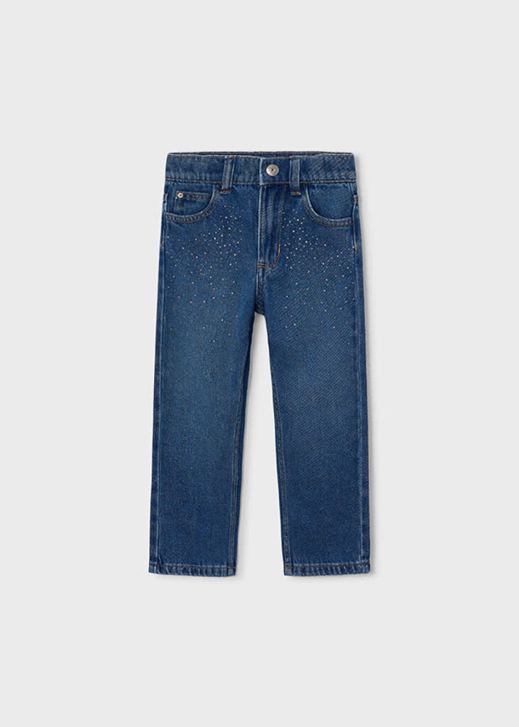 Mayoral 4520 Printed long denim pants 035 medium
