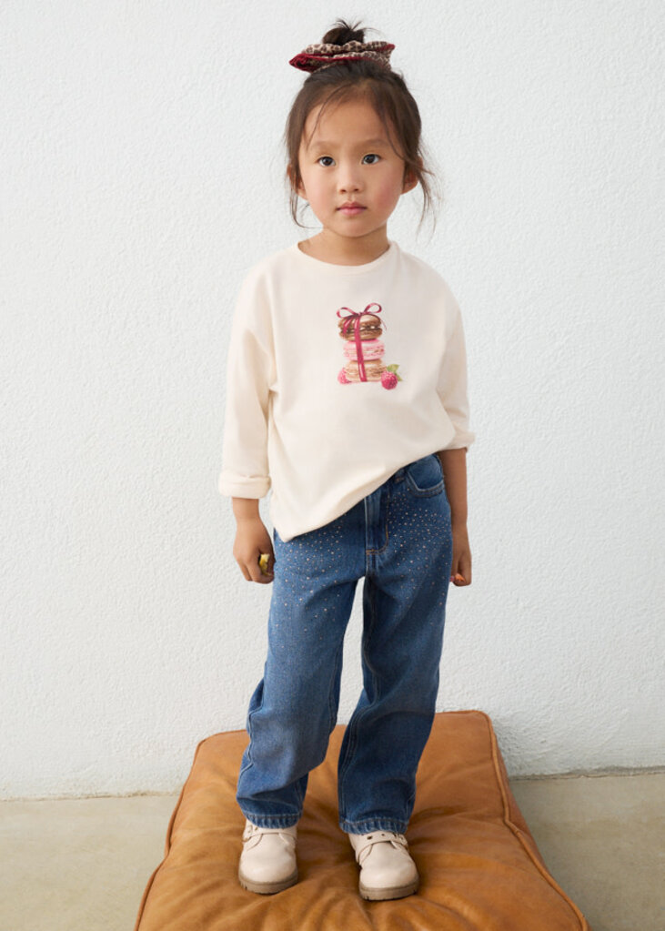 Mayoral 4520 Printed long denim pants 035 medium