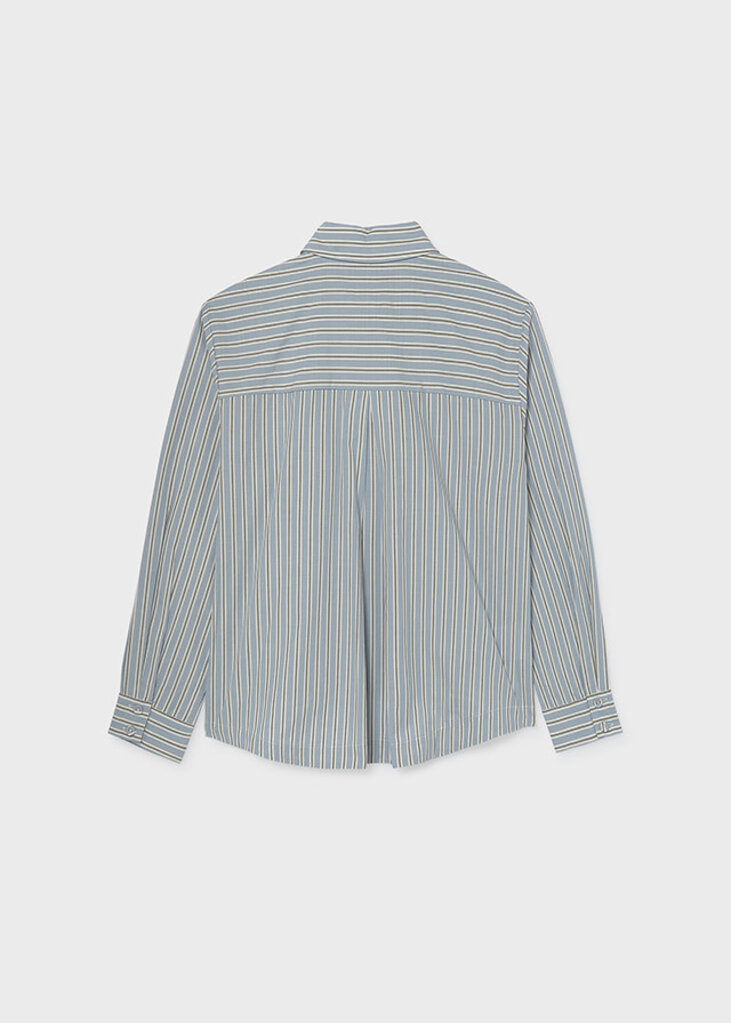 Mayoral 7120 Poplin blouse with tie neck 085 ink