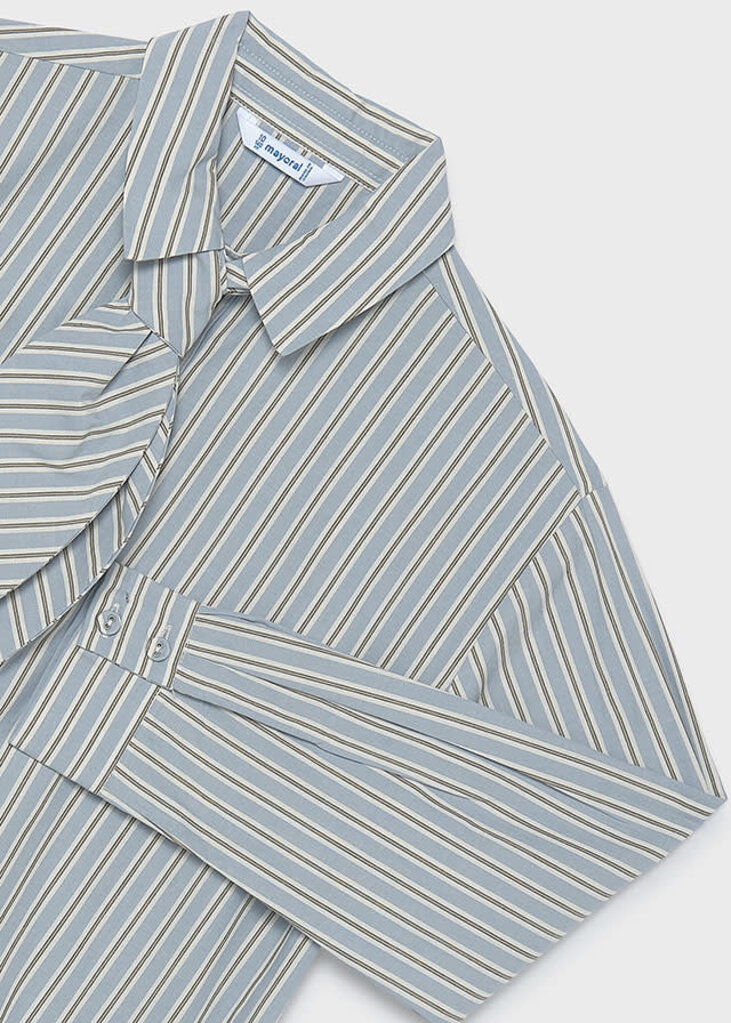 Mayoral 7120 Poplin blouse with tie neck 085 ink