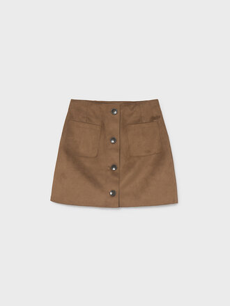 Mayoral 7932 Suede skirt 004 caramel