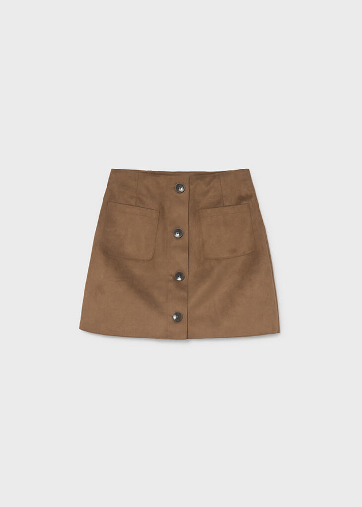 Mayoral 7932 Suede skirt 004 caramel