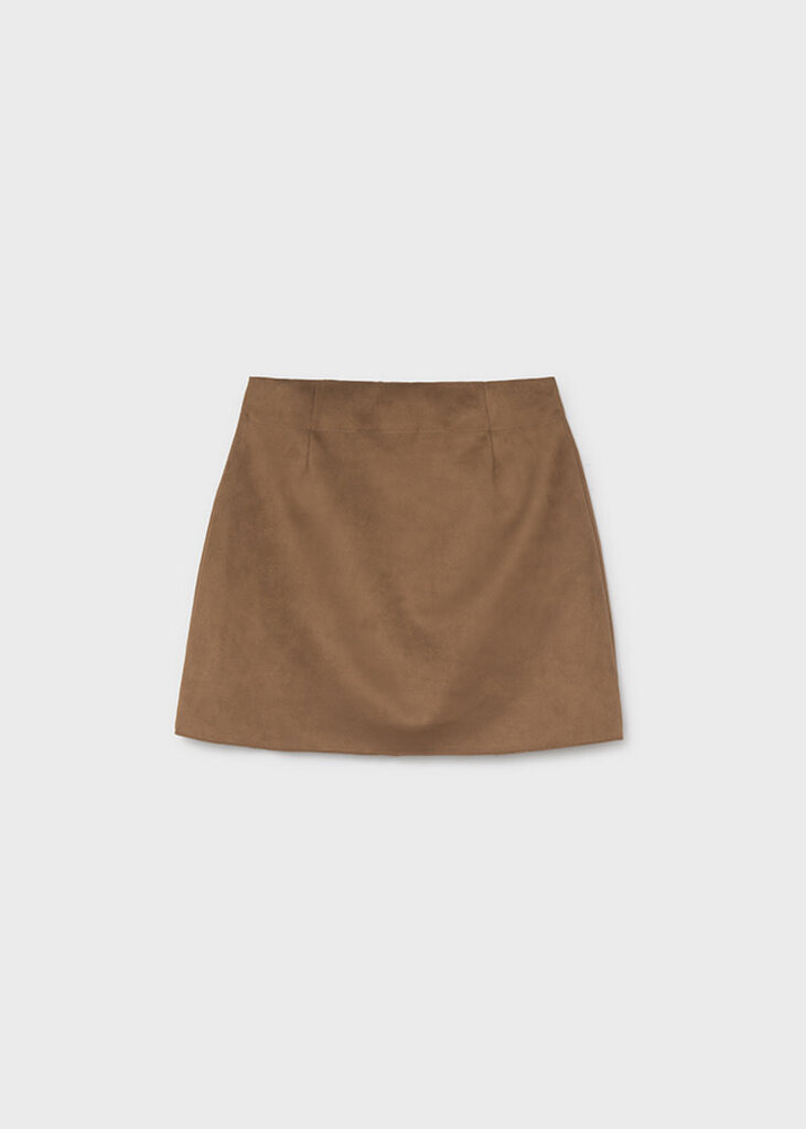 Mayoral 7932 Suede skirt 004 caramel