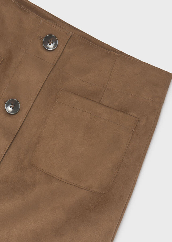Mayoral 7932 Suede skirt 004 caramel
