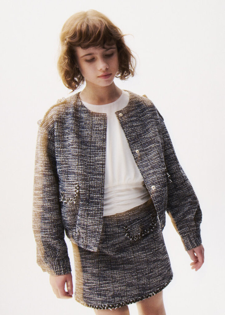Mayoral 7935 Tweed-knit skort 059 night