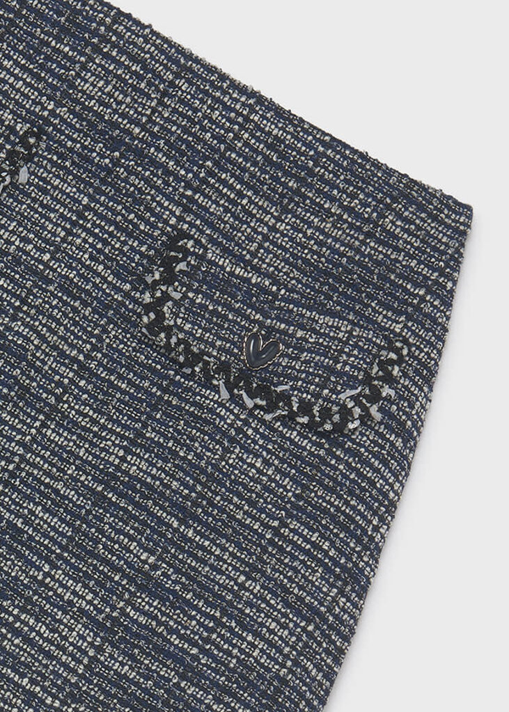 Mayoral 7935 Tweed-knit skort 059 night