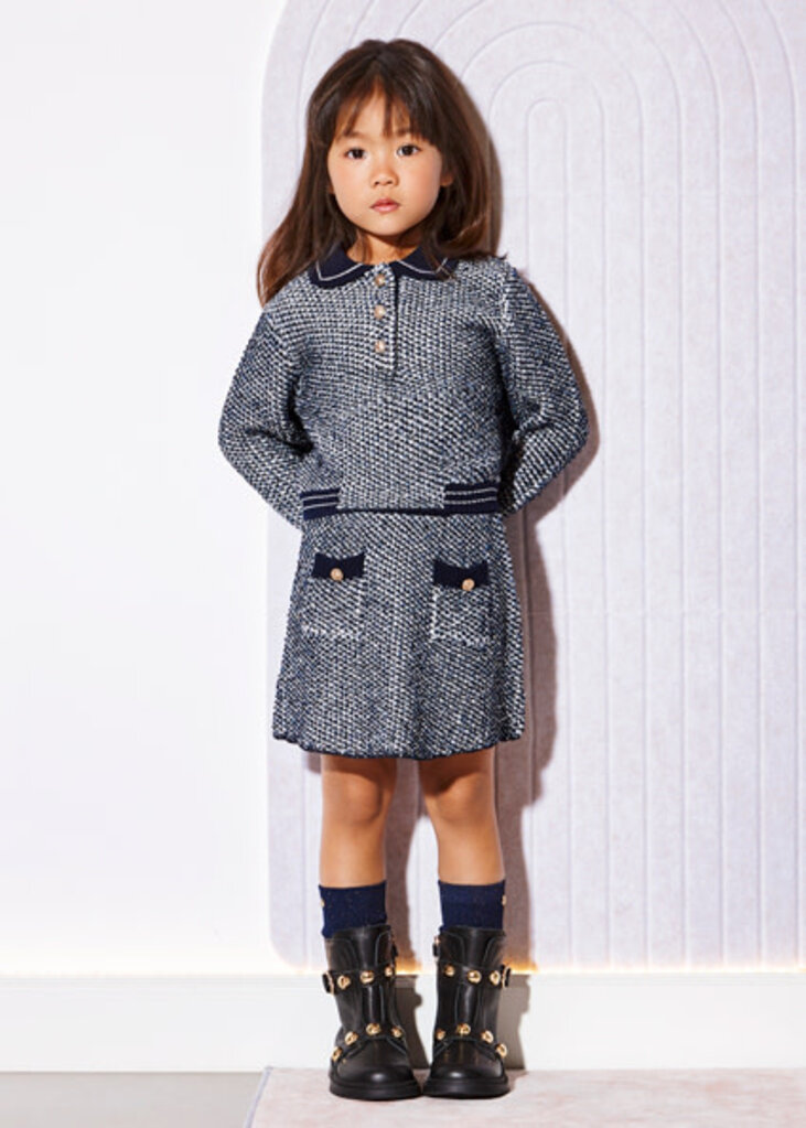 Abel & Lula 5596 Tricot skirt 006 Blue