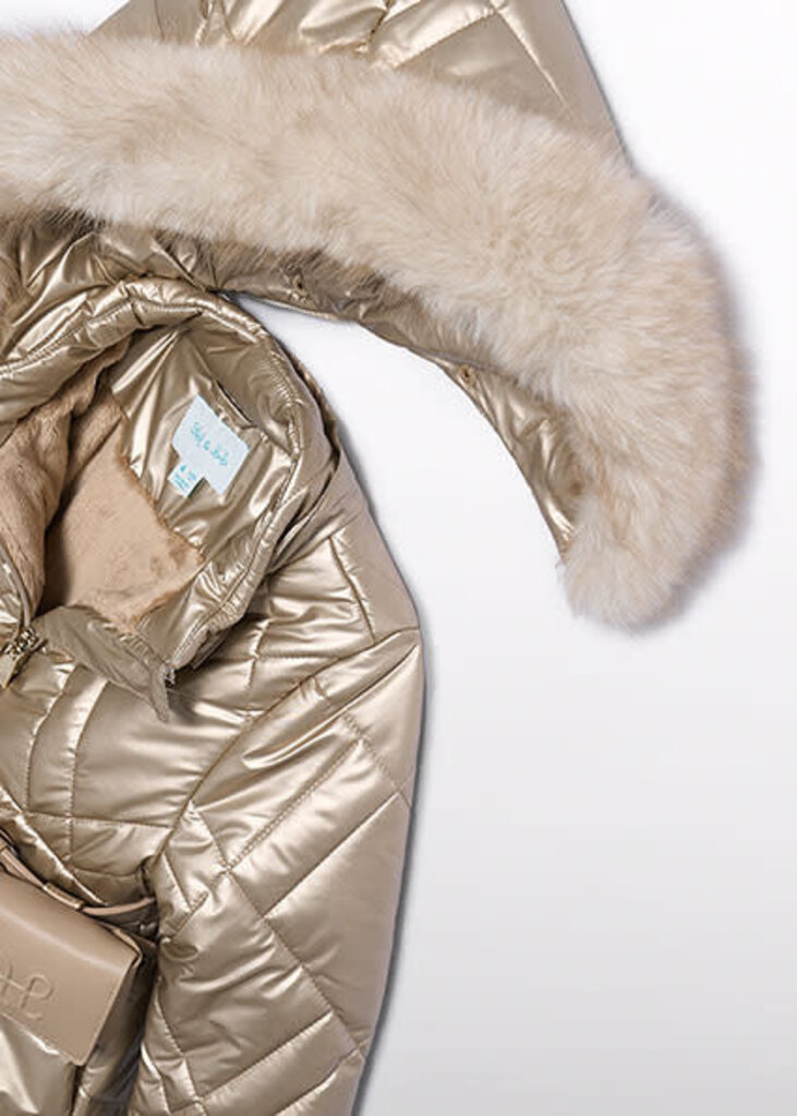 Abel & Lula 5814 Belted puffer jacket 080 Golden