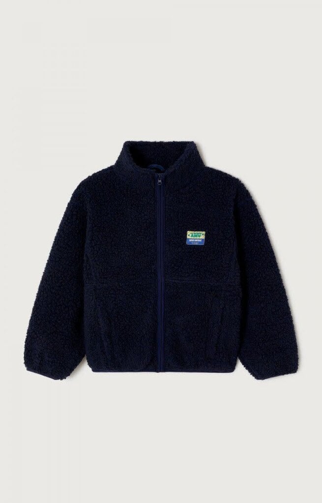 American Vintage KHOK16CH26 Veste courte ample ml zippee navy