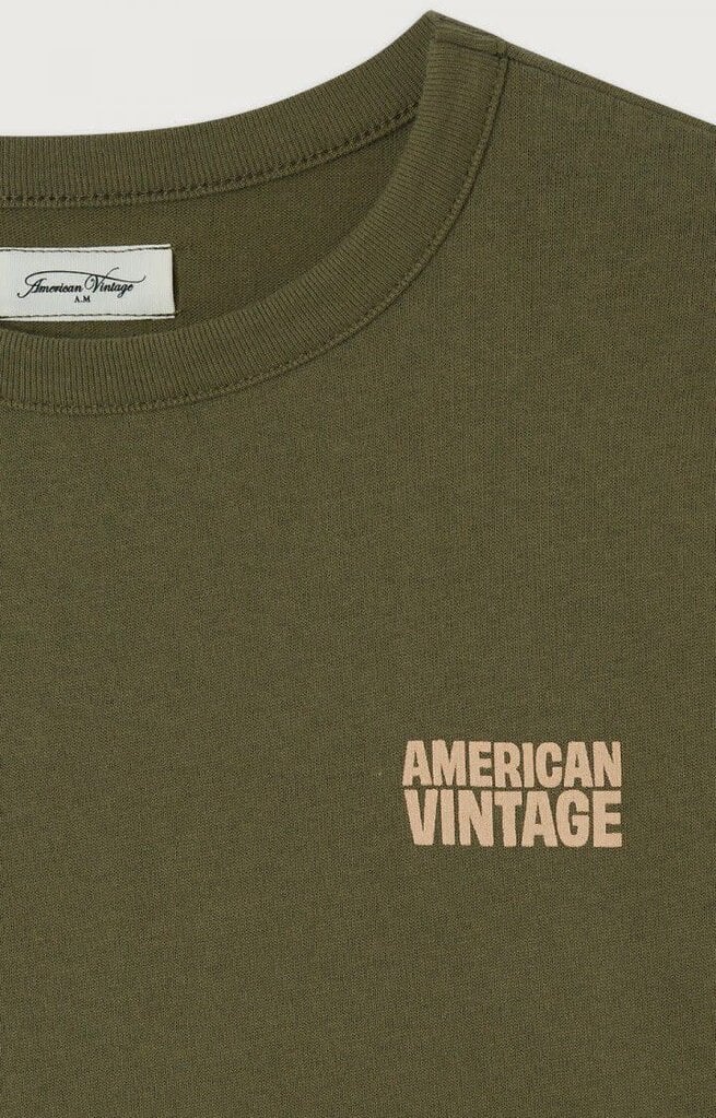 American Vintage KYKO02BGH26 T-shirt ample col rond origan