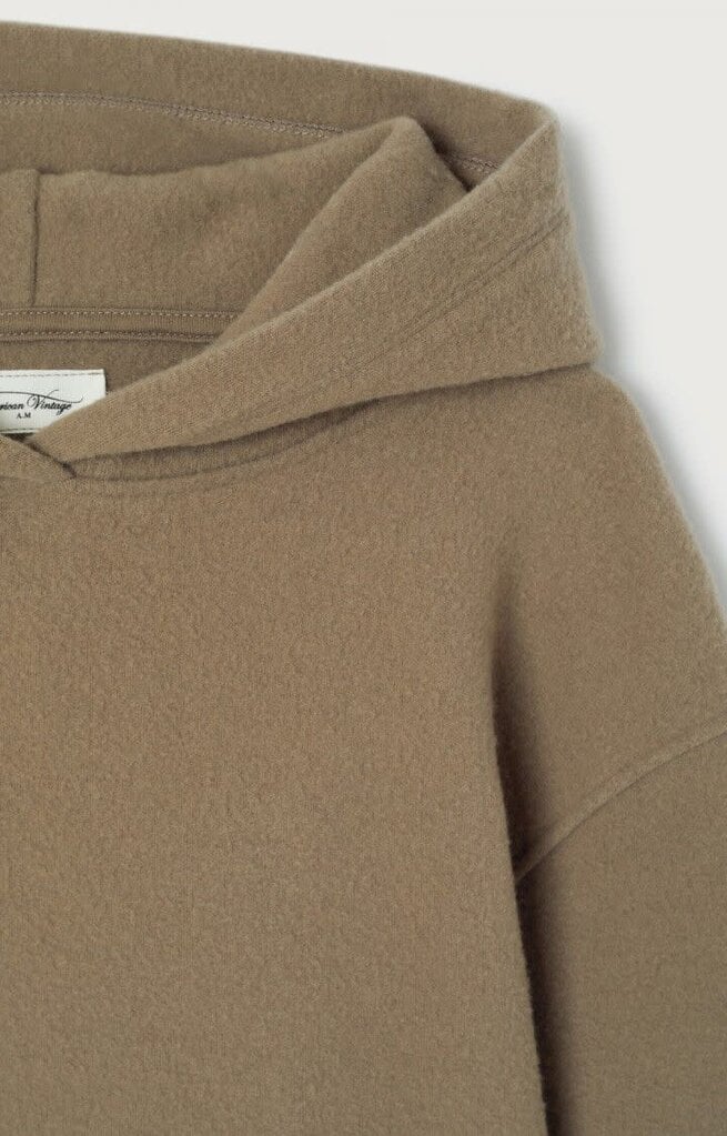 American Vintage KPUG03AH26 Sweat ml capuche belette