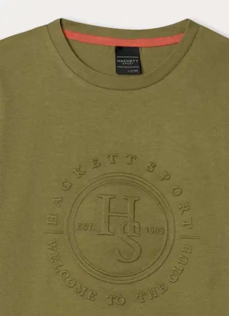 Hackett HK5000064 Tee HS Emboss 741 MILITAR