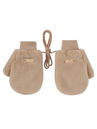 Natini 2941-14454-0006 Mittens Fur Dotty Beige