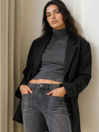 Denim Studio Josh black cashmere denim solar eclip