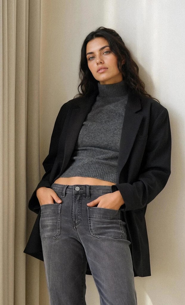 Denim Studio Josh black cashmere denim solar eclip