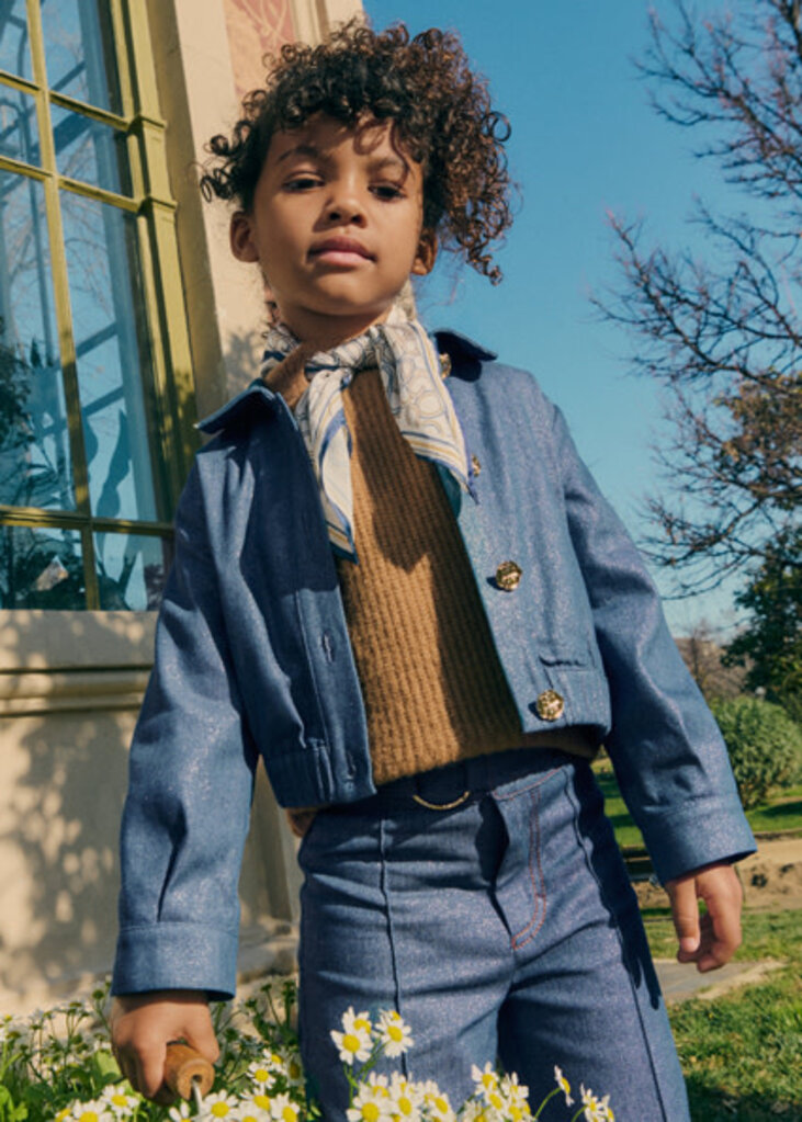 Abel & Lula Shiny denim jacket 006 Blue