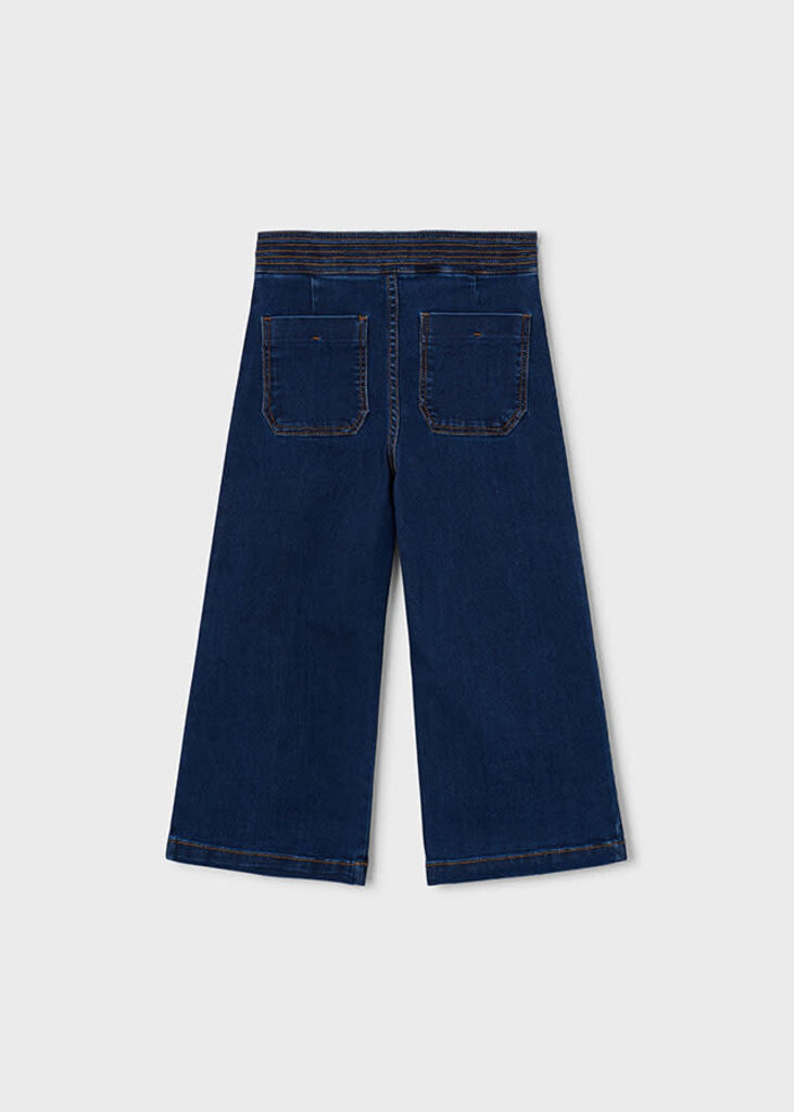 Mayoral 4523 Wide leg denim pants 061 super dark