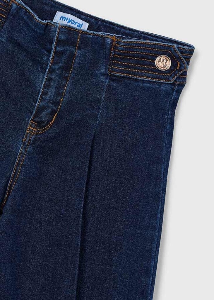 Mayoral 4523 Wide leg denim pants 061 super dark