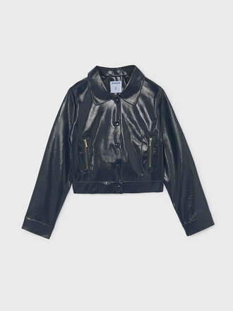 Mayoral 7435 Patent leather jacket 019 ink