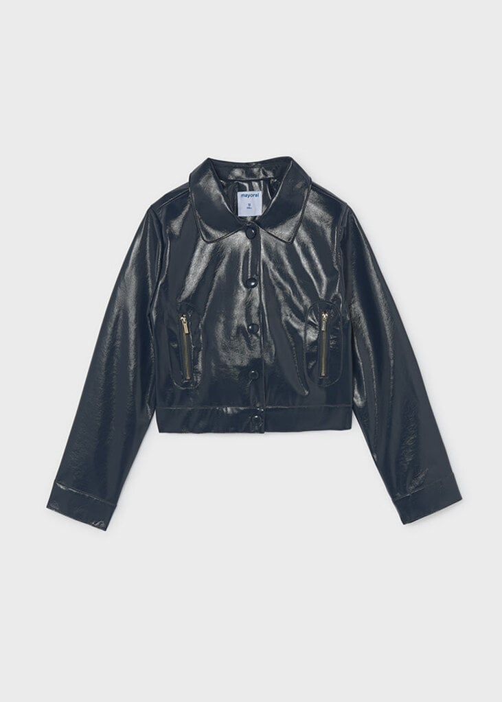 Mayoral 7435 Patent leather jacket 019 ink