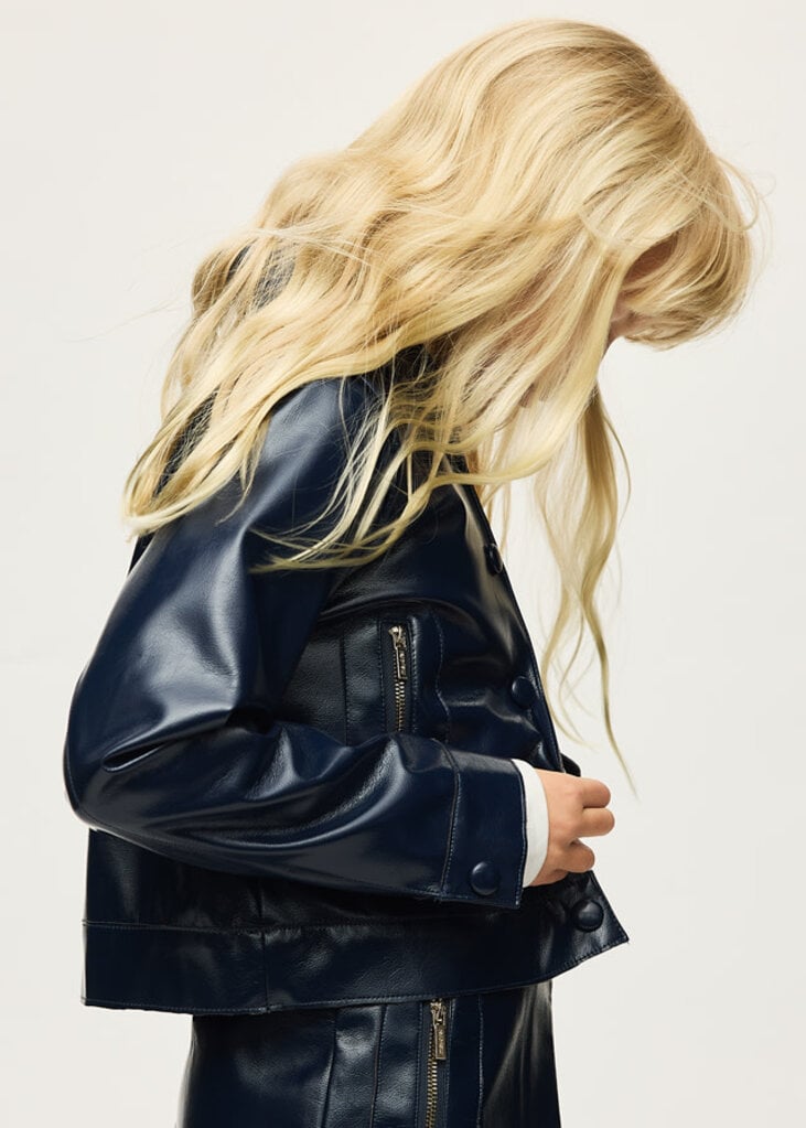 Mayoral 7435 Patent leather jacket 019 ink