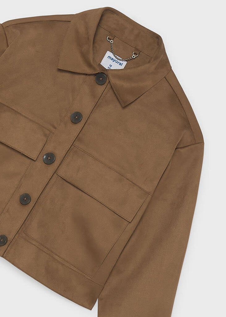 Mayoral 7436 Suede jacket 004 caramel